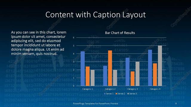 Content with Caption presentation slide layout