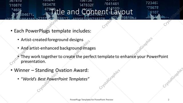 Title and Content presentation slide layout