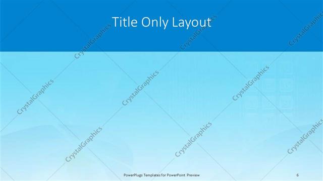 Title Only presentation slide layout