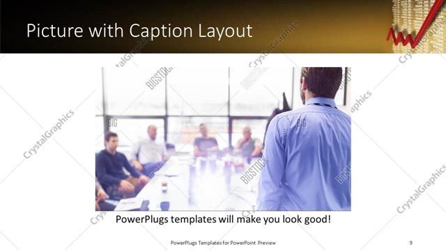 Picture with Caption presentation slide layout