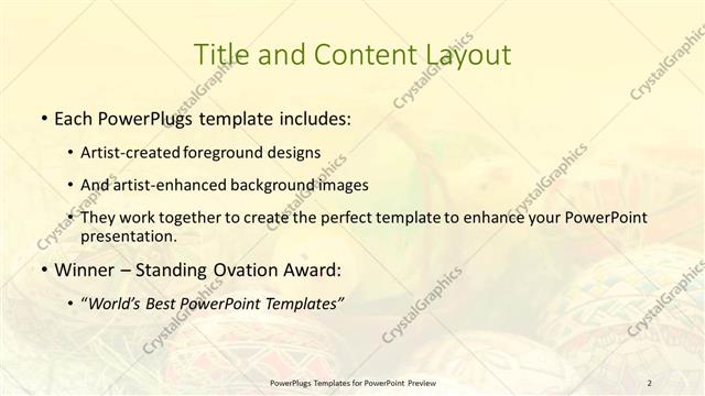 Title and Content presentation slide layout