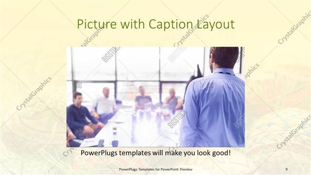 Picture with Caption presentation slide layout