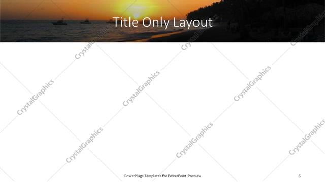 Title Only presentation slide layout