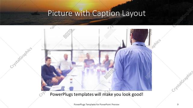 Picture with Caption presentation slide layout