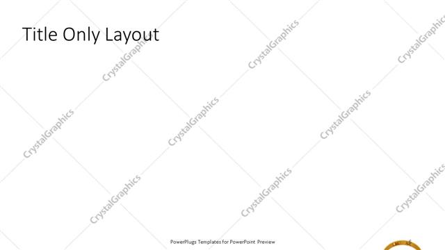 Title Only presentation slide layout