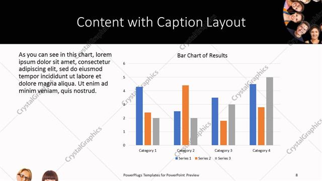 Content with Caption presentation slide layout
