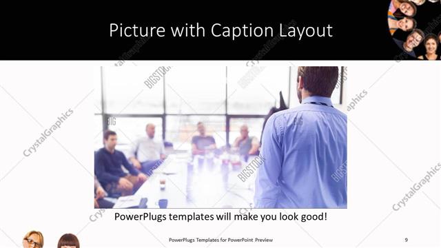 Picture with Caption presentation slide layout