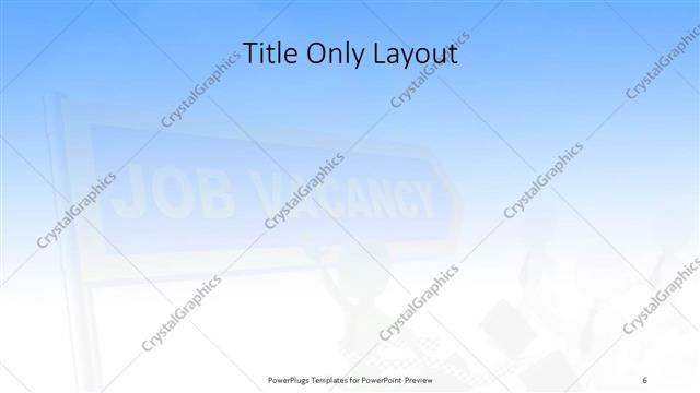 Title Only presentation slide layout
