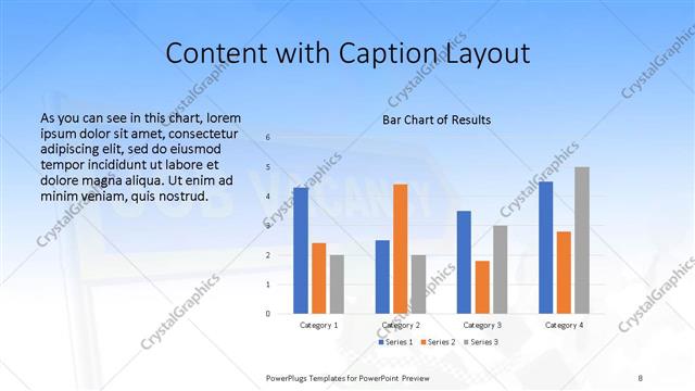 Content with Caption presentation slide layout