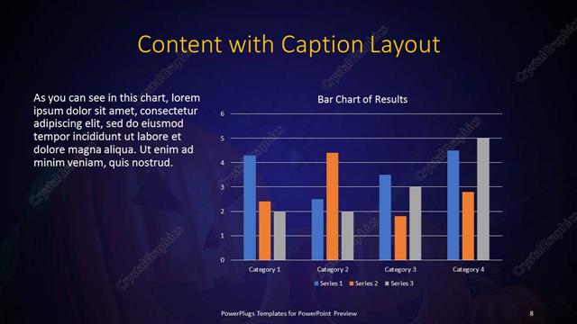 Content with Caption presentation slide layout