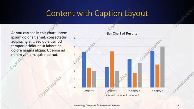 Content with Caption presentation slide layout