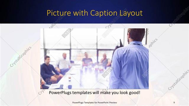 Picture with Caption presentation slide layout