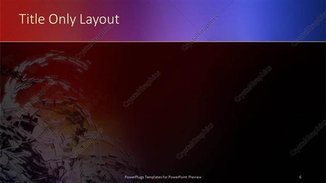 Title Only presentation slide layout