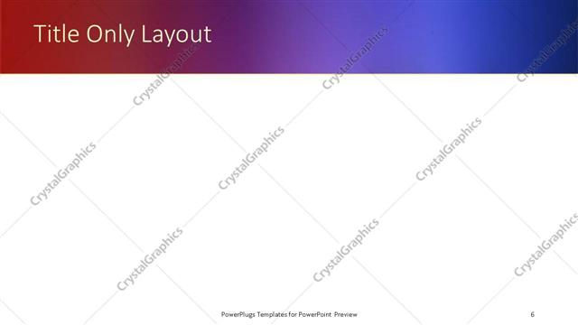 Title Only presentation slide layout