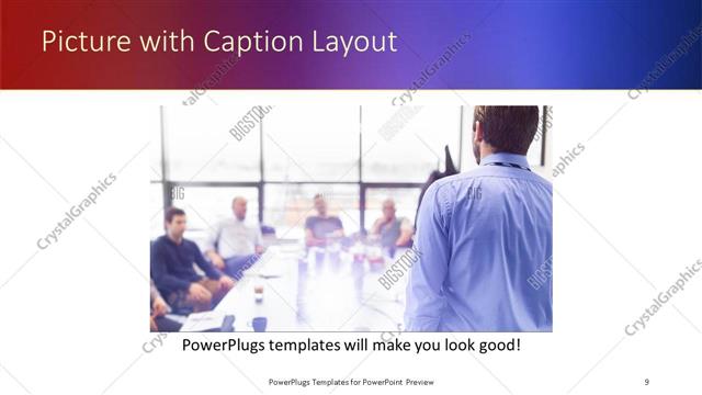 Picture with Caption presentation slide layout