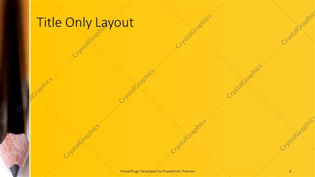 Title Only presentation slide layout