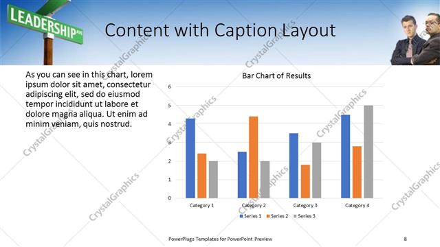 Content with Caption presentation slide layout