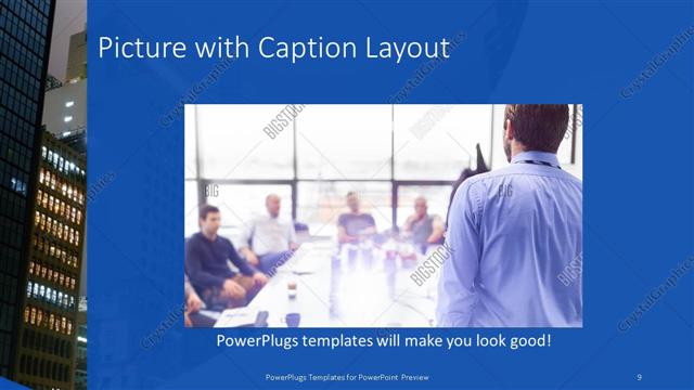 Picture with Caption presentation slide layout