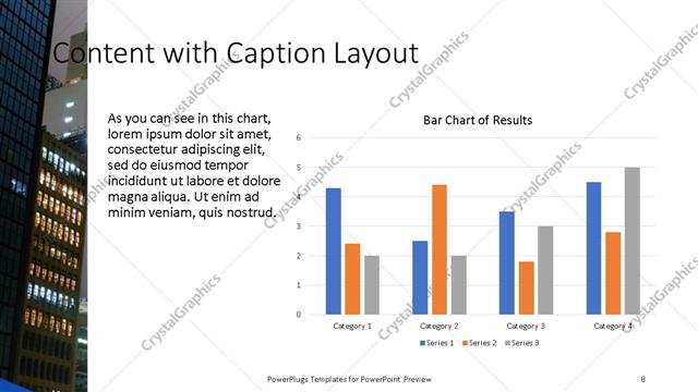 Content with Caption presentation slide layout