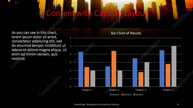 Content with Caption presentation slide layout