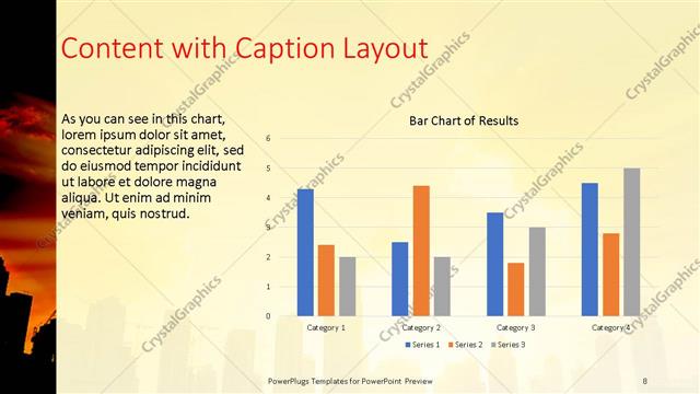 Content with Caption presentation slide layout