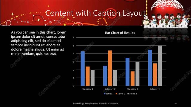 Content with Caption presentation slide layout