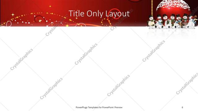 Title Only presentation slide layout