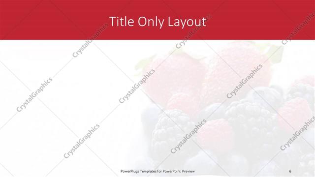 Title Only presentation slide layout