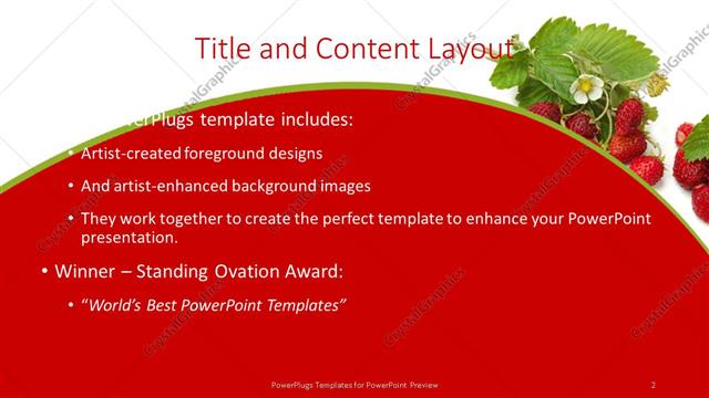Title and Content presentation slide layout