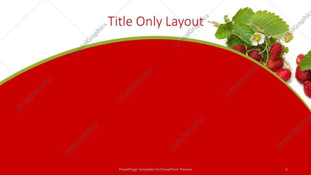 Title Only presentation slide layout