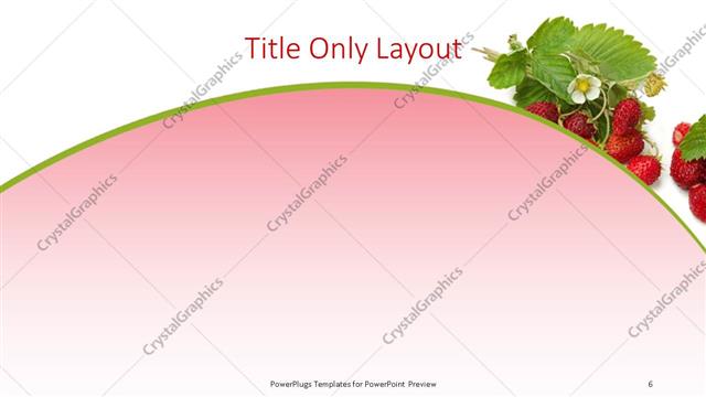 Title Only presentation slide layout