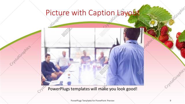 Picture with Caption presentation slide layout