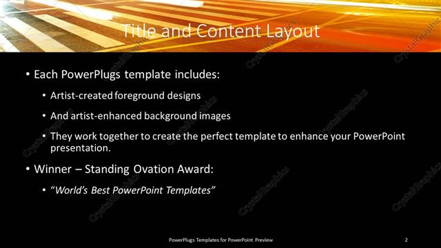 Title and Content presentation slide layout