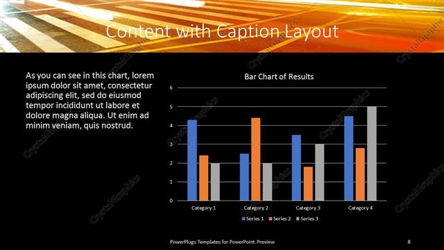 Content with Caption presentation slide layout