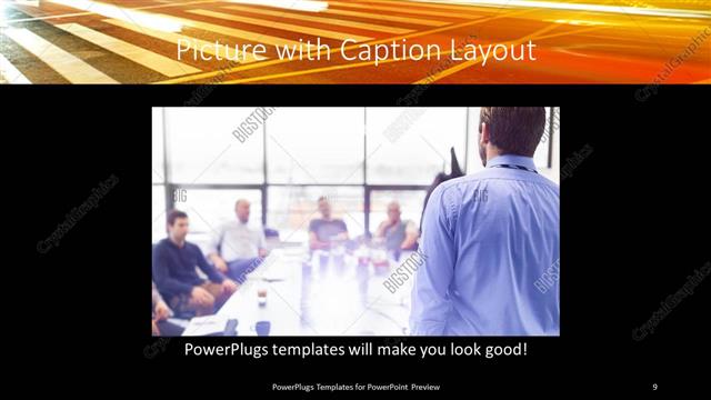 Picture with Caption presentation slide layout