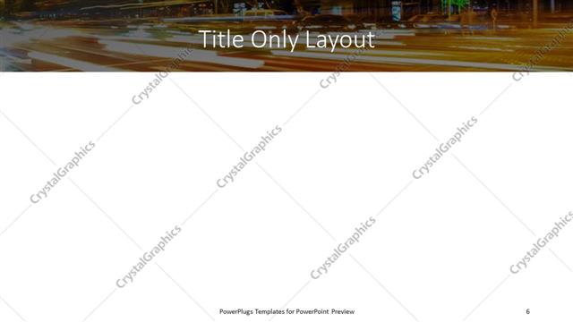 Title Only presentation slide layout