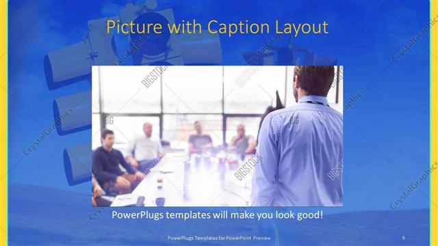 Picture with Caption presentation slide layout