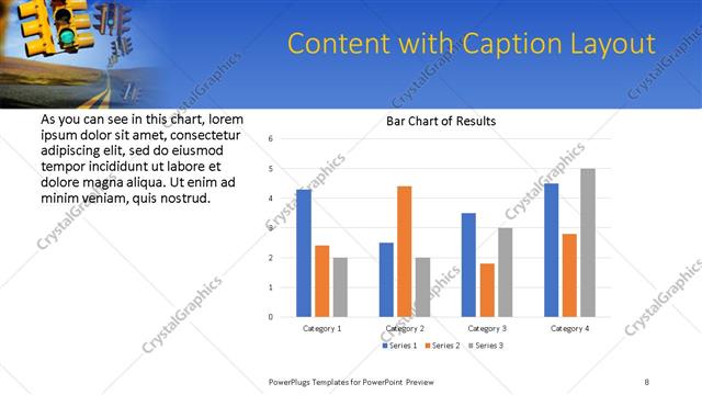 Content with Caption presentation slide layout