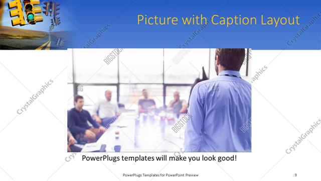 Picture with Caption presentation slide layout