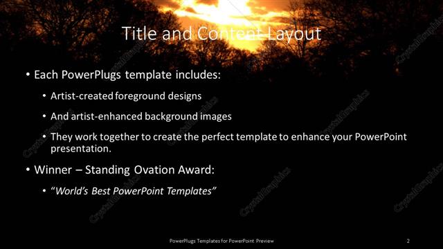 Title and Content presentation slide layout