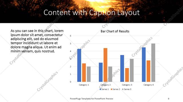 Content with Caption presentation slide layout