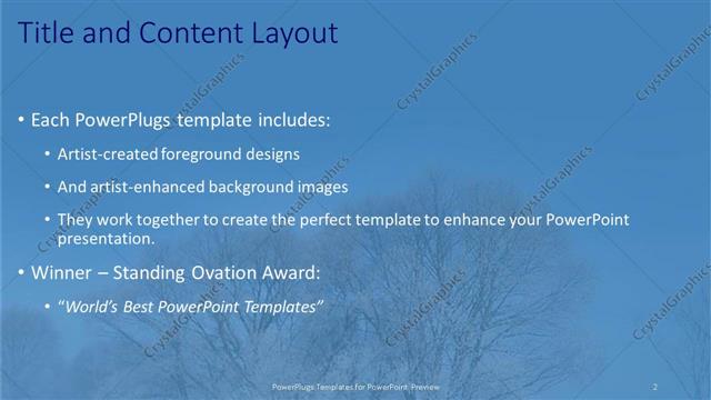 Title and Content presentation slide layout