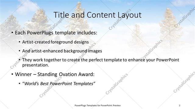 Title and Content presentation slide layout