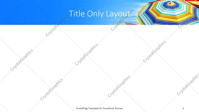 Title Only presentation slide layout