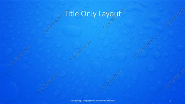 Title Only presentation slide layout