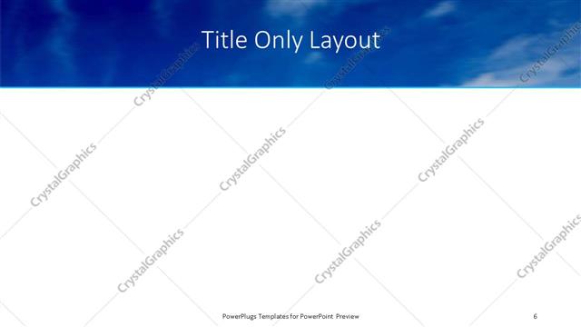 Title Only presentation slide layout