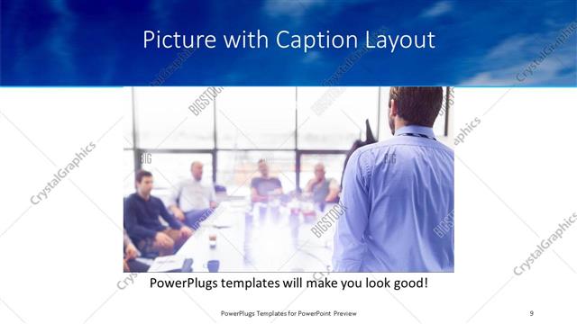Picture with Caption presentation slide layout