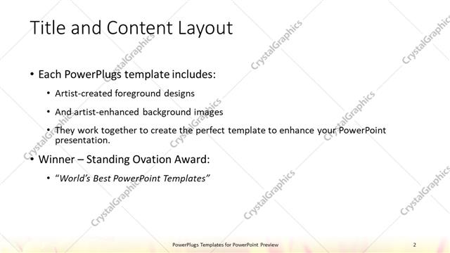 Title and Content presentation slide layout