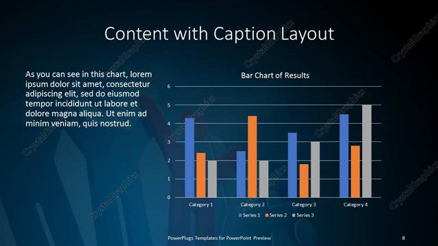 Content with Caption presentation slide layout