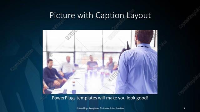 Picture with Caption presentation slide layout